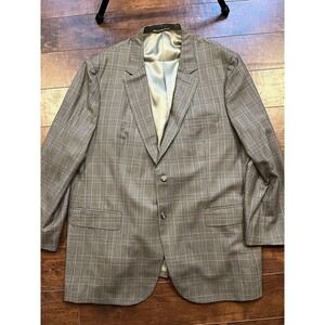 Custom Tailored Elevee Blazer Mens Glenn Plaid Check Formal Sport Suit Coat READ